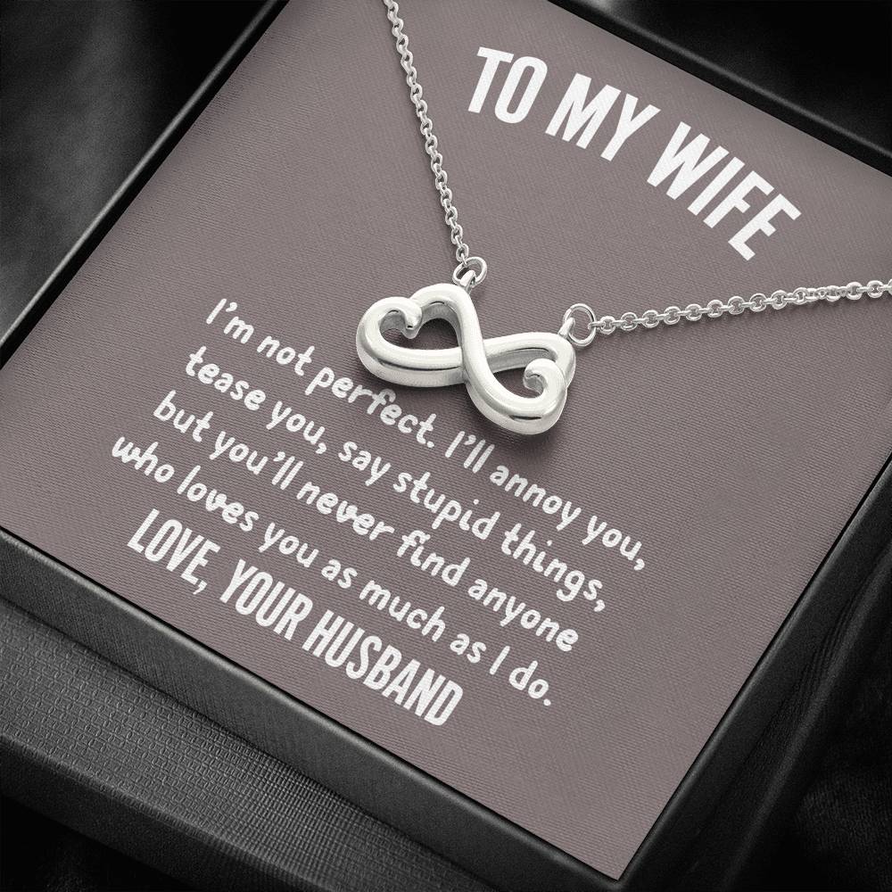 Love Necklace - To my Wife that I Love | Jewelry | american made, C30024TG, C30024TR, friendship, gift-for-mom, Gifts, Love Knot Necklace, lx-C30024, made in USA, merchandise, Necklace Gifts, Necklaces, necklaces gifts, PB23-WOOD, PROD-836229, PT-775, TNM-1, USA, USA MADE, USER-43062, valentine gift | TageUnlimited