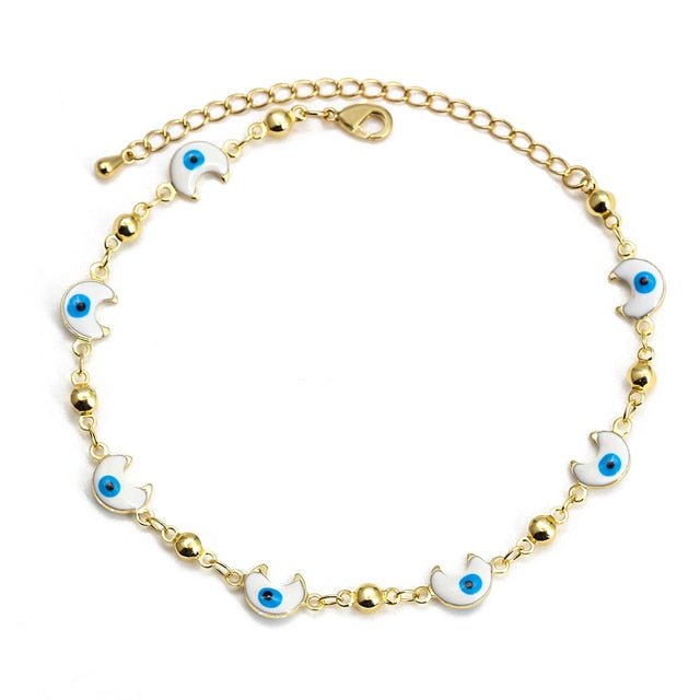 Lucky Eye Cross Heart Fatima Hand Charm Bracelet Adjustable Drip Oil Turkish Evil Eye Bracelet for Women Girls Jewelry BE461 | 0 | Tage-Active