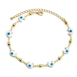Lucky Eye Cross Heart Fatima Hand Charm Bracelet Adjustable Drip Oil Turkish Evil Eye Bracelet for Women Girls Jewelry BE461 | 0 | Tage-Active