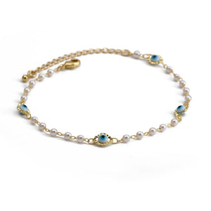 Lucky Eye Cross Heart Fatima Hand Charm Bracelet Adjustable Drip Oil Turkish Evil Eye Bracelet for Women Girls Jewelry BE461 | 0 | Tage-Active