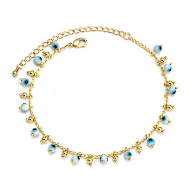 Lucky Eye Cross Heart Fatima Hand Charm Bracelet Adjustable Drip Oil Turkish Evil Eye Bracelet for Women Girls Jewelry BE461 | 0 | Tage-Active
