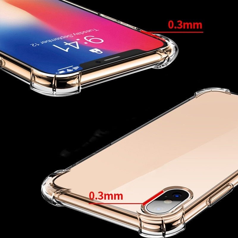 Luxury Shockproof Clear Silicone For Iphone Xr Iphone Xs Max Case Iphone Xs X Case Apple Iphone 11 Pro Max Case  Black Cover | 0 | TageUnlimited
