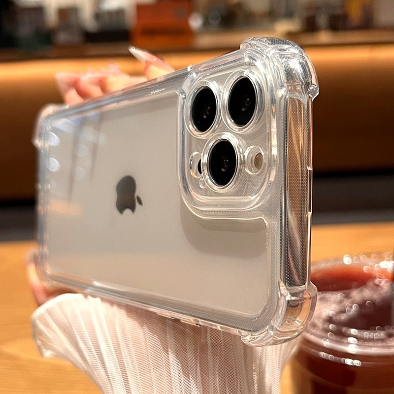 Luxury Shockproof Transparent Case For iPhone 14 13 12 11 Pro Max X Xs XR Max 7 8 Plus Bumper Cases Cover | 0 | TageUnlimited