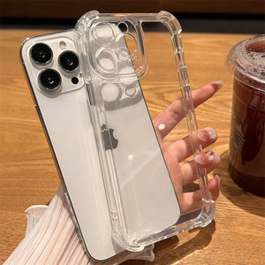 Luxury Shockproof Transparent Case For iPhone 14 13 12 11 Pro Max X Xs XR Max 7 8 Plus Bumper Cases Cover | 0 | TageUnlimited