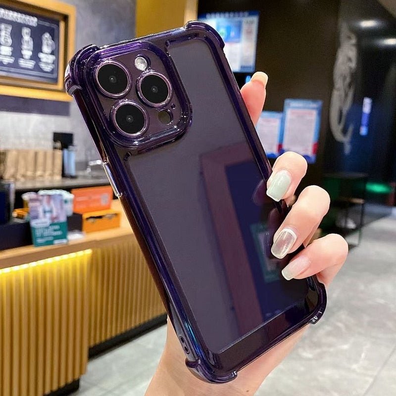 Luxury Shockproof Transparent Case For iPhone 14 13 12 11 Pro Max X Xs XR Max 7 8 Plus Bumper Cases Cover | 0 | TageUnlimited