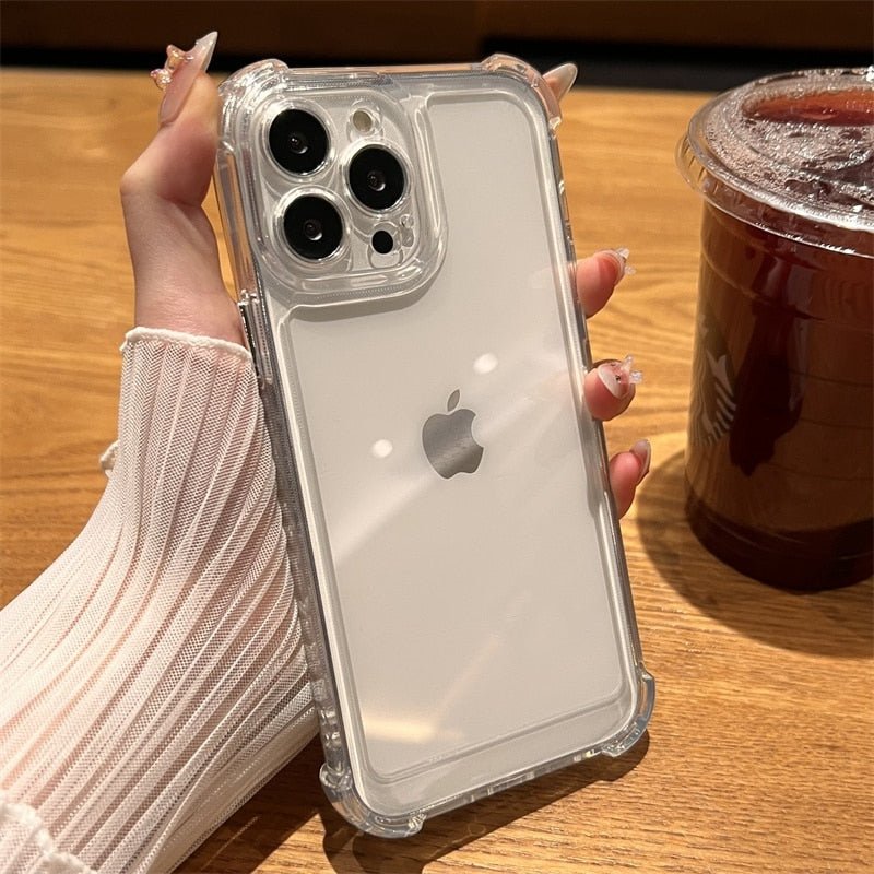 Luxury Shockproof Transparent Case For iPhone 14 13 12 11 Pro Max X Xs XR Max 7 8 Plus Bumper Cases Cover | 0 | TageUnlimited