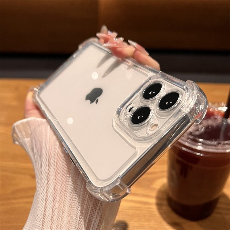 Luxury Shockproof Transparent Case For iPhone 14 13 12 11 Pro Max X Xs XR Max 7 8 Plus Bumper Cases Cover | 0 | TageUnlimited