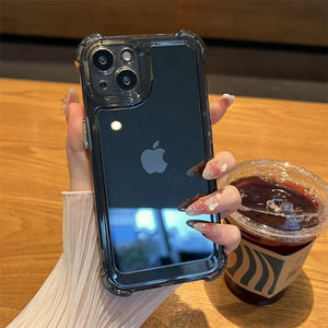 Luxury Shockproof Transparent Case For iPhone 14 13 12 11 Pro Max X Xs XR Max 7 8 Plus Bumper Cases Cover | 0 | TageUnlimited