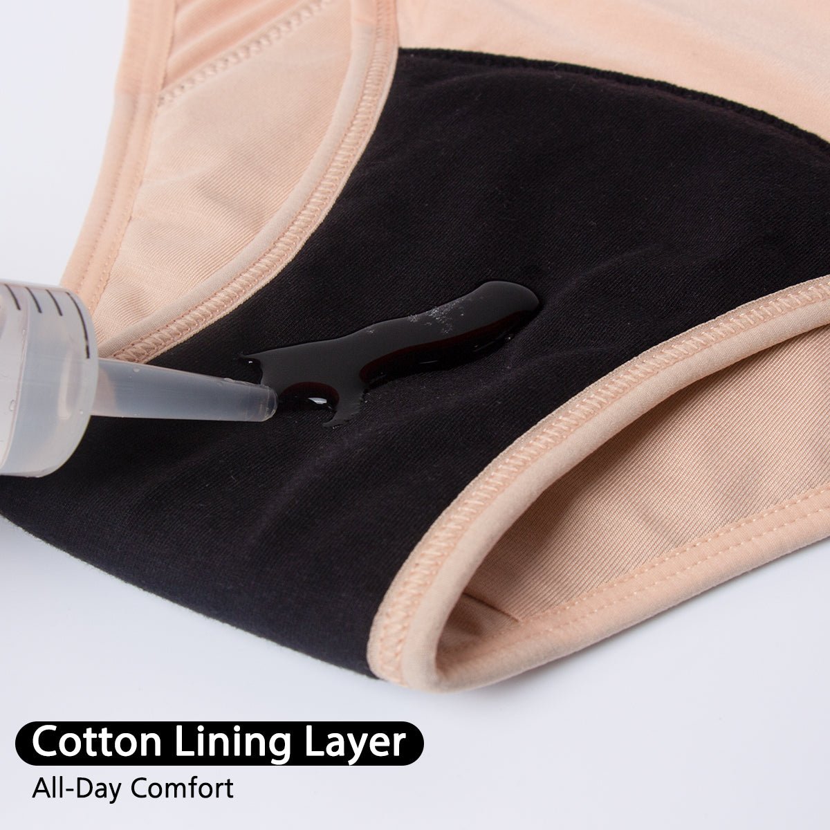 Lynmiss OEM Ladies Biodegradable Bamboo Cotton Period Panties Washable ladies braga Menstrual Panties Underwear oeko tex | Tage-Active