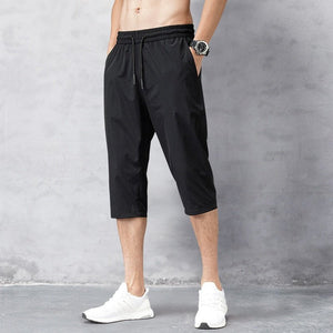 Male Bermuda Board Quick Drying Beach Black Men&#39;s Long Shorts Men&#39;s Shorts Summer Breeches Thin Nylon 3/4 Length Trousers | 0 | Tage-Active