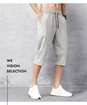 Male Bermuda Board Quick Drying Beach Black Men&#39;s Long Shorts Men&#39;s Shorts Summer Breeches Thin Nylon 3/4 Length Trousers | 0 | Tage-Active