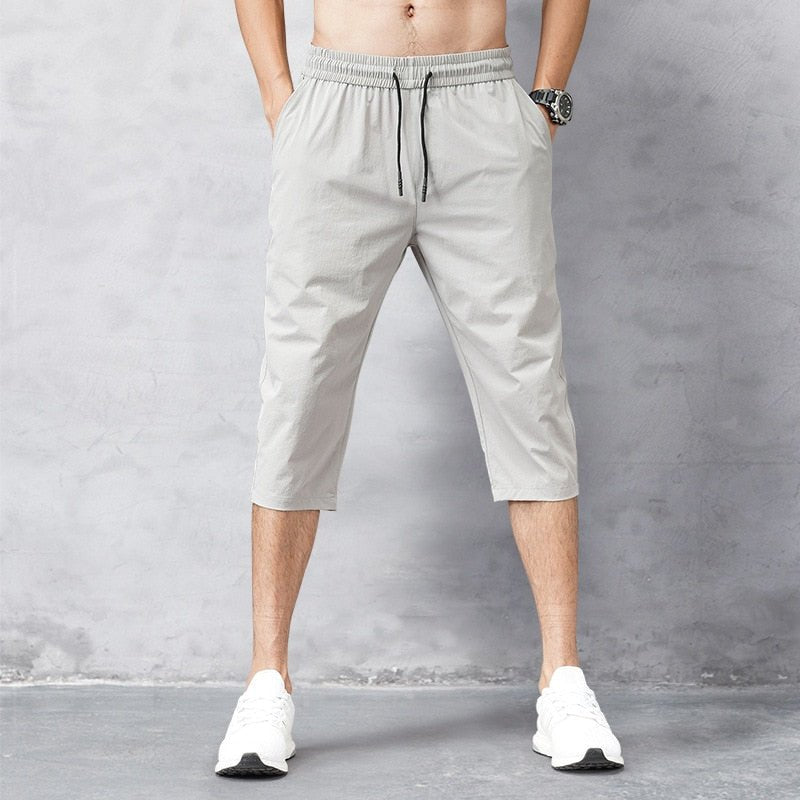 Male Bermuda Board Quick Drying Beach Black Men&#39;s Long Shorts Men&#39;s Shorts Summer Breeches Thin Nylon 3/4 Length Trousers | 0 | Tage-Active