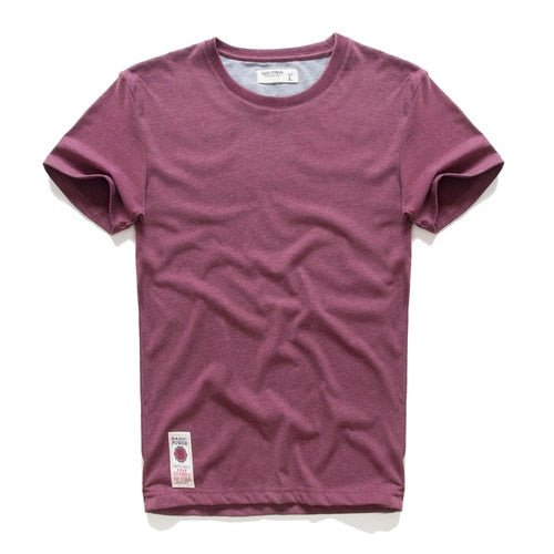 Men&#39;s T-shirt Cotton Solid Color t shirt Men Causal O-neck Basic Tshirt Male High Quality Classical Tops | 0 | Tage-Active