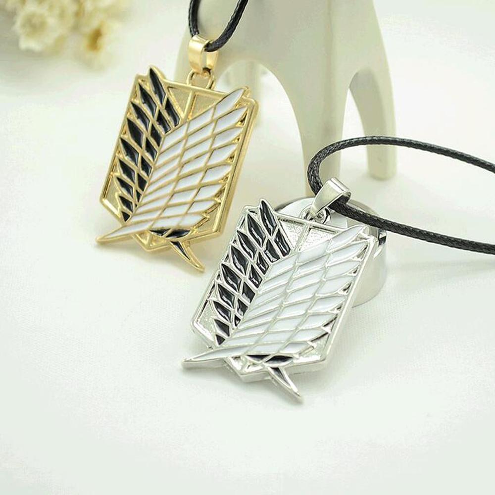 Metal Anime attack on the wings of freedom titanium necklace Shingeki no Kyojin cosplay necklace shell necklace necklace survey | 0 | Tage-Active