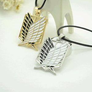 Metal Anime attack on the wings of freedom titanium necklace Shingeki no Kyojin cosplay necklace shell necklace necklace survey | 0 | Tage-Active