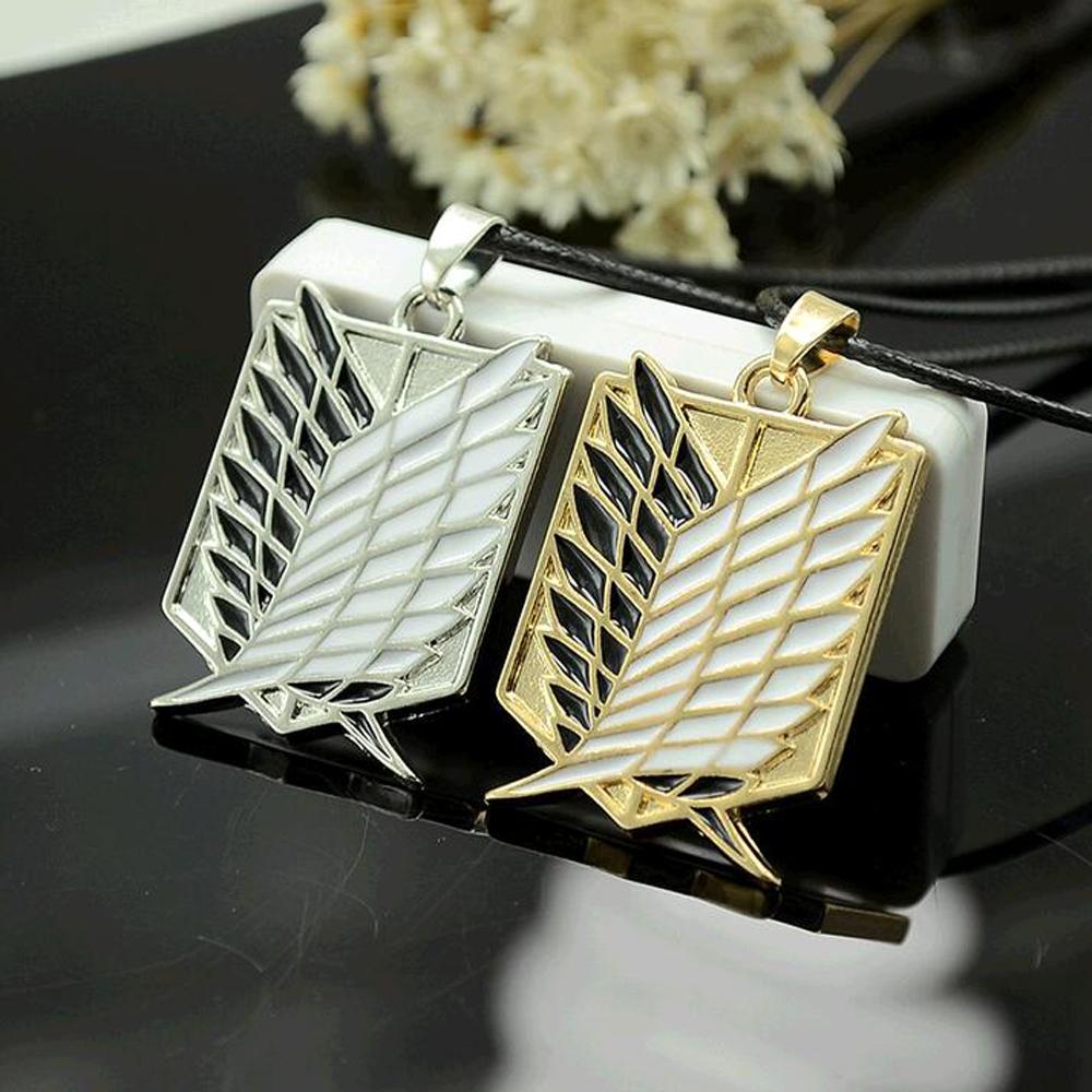 Metal Anime attack on the wings of freedom titanium necklace Shingeki no Kyojin cosplay necklace shell necklace necklace survey | 0 | Tage-Active