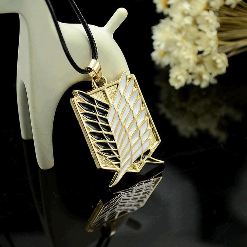 Metal Anime attack on the wings of freedom titanium necklace Shingeki no Kyojin cosplay necklace shell necklace necklace survey | 0 | Tage-Active