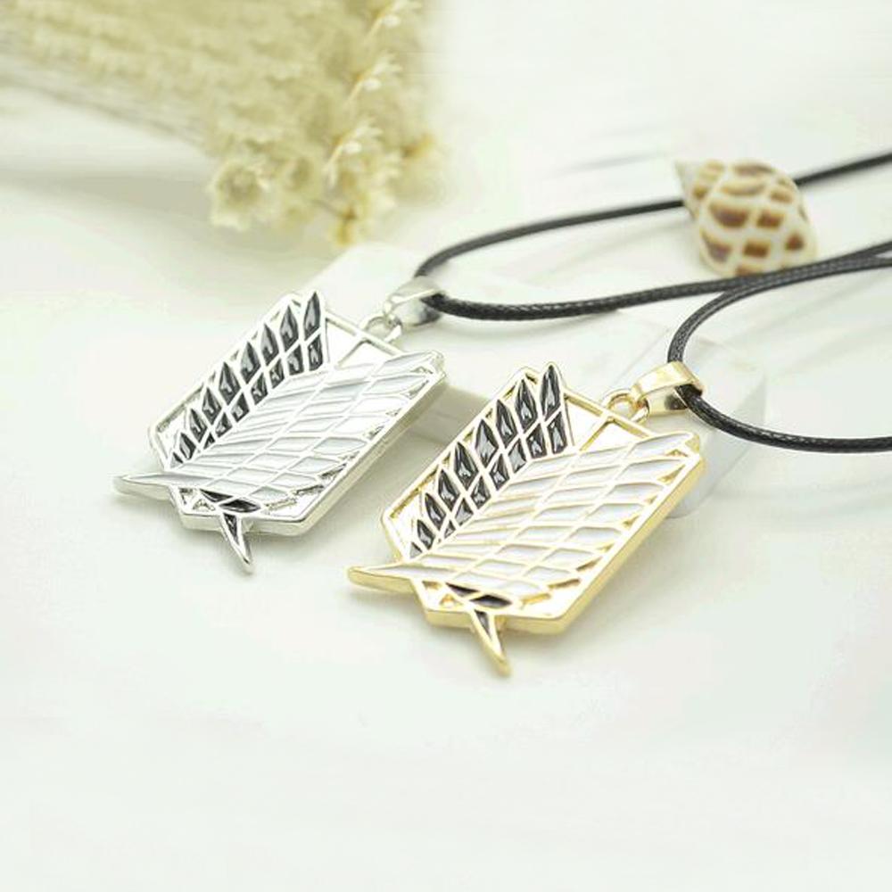 Metal Anime attack on the wings of freedom titanium necklace Shingeki no Kyojin cosplay necklace shell necklace necklace survey | 0 | Tage-Active