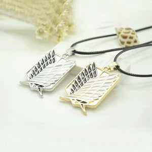 Metal Anime attack on the wings of freedom titanium necklace Shingeki no Kyojin cosplay necklace shell necklace necklace survey | 0 | Tage-Active