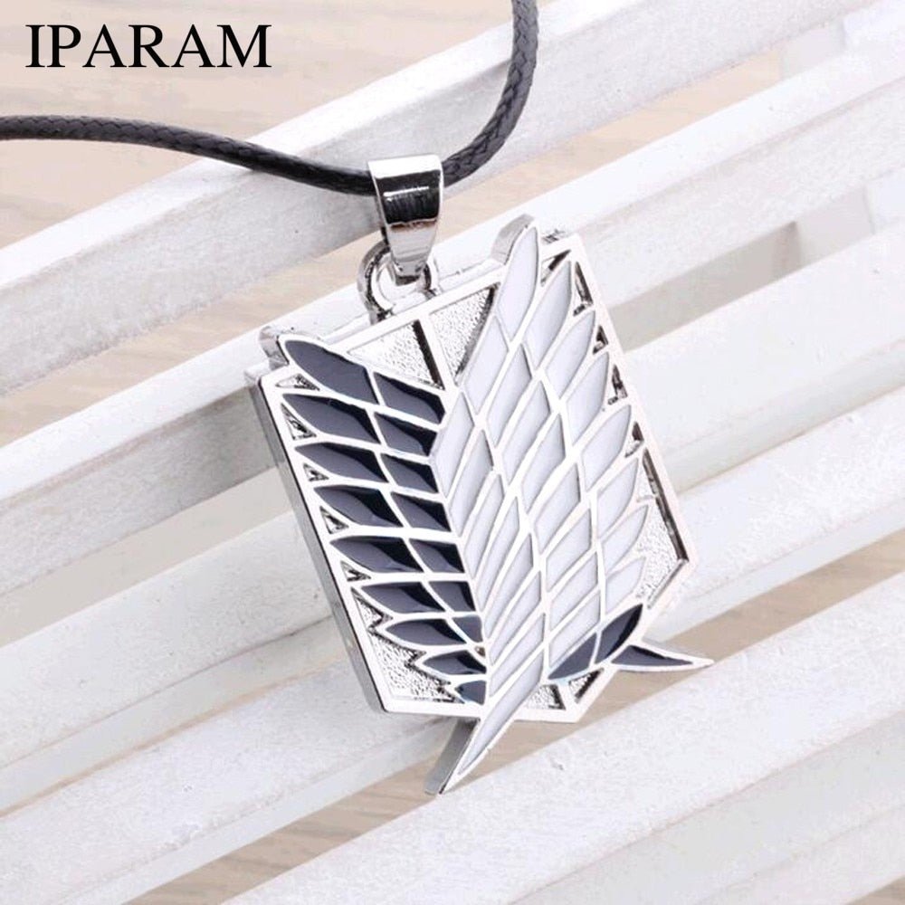 Metal Anime attack on the wings of freedom titanium necklace Shingeki no Kyojin cosplay necklace shell necklace necklace survey | 0 | Tage-Active