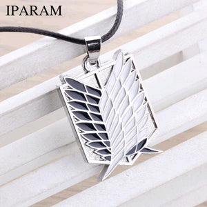 Metal Anime attack on the wings of freedom titanium necklace Shingeki no Kyojin cosplay necklace shell necklace necklace survey | 0 | Tage-Active