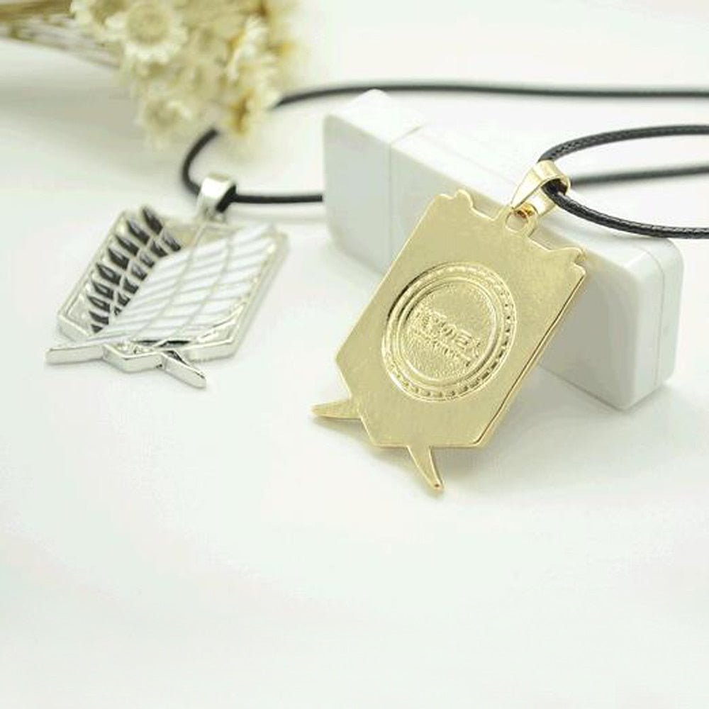 Metal Anime attack on the wings of freedom titanium necklace Shingeki no Kyojin cosplay necklace shell necklace necklace survey | 0 | Tage-Active