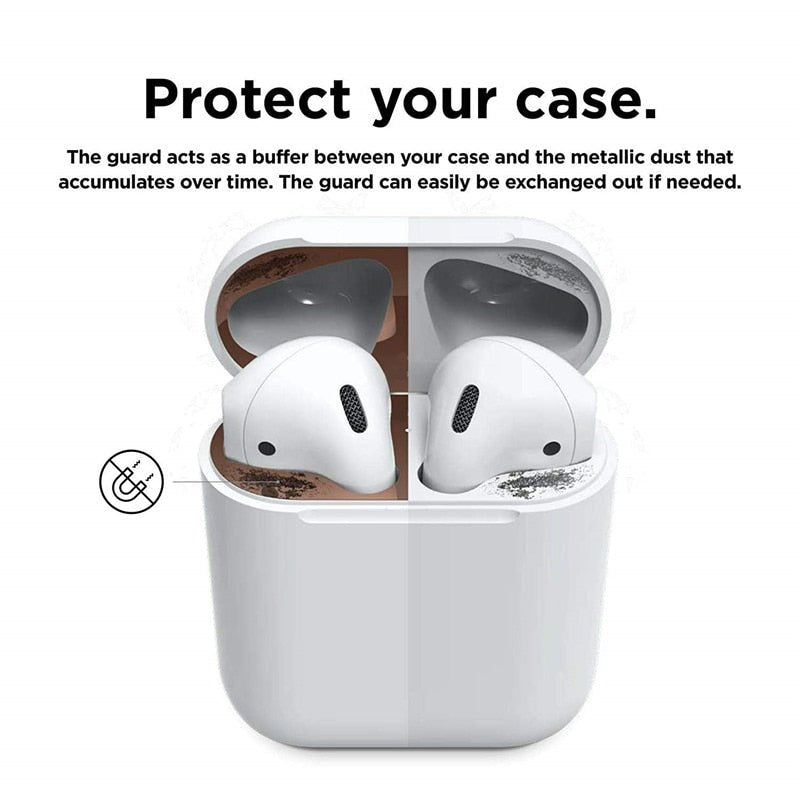 Metal Dust Guard for Airpods Sticker Apple Skin Accessories Case Charging Box Protector for Airpods 2 Air Pods Airpods2 Decal | 0 | TageUnlimited