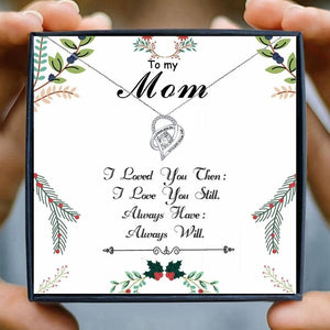 Mom Necklace Gift for Women Fashion Jewelry Heart Pendant Necklace Female Chain Necklace daughter son Birthday Family | 0 | Tage-Active