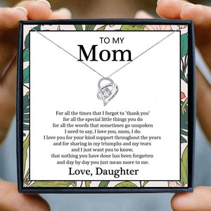 Mom Necklace Gift for Women Fashion Jewelry Heart Pendant Necklace Female Chain Necklace daughter son Birthday Family | 0 | Tage-Active