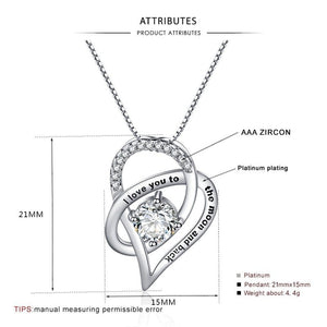 Mom Necklace Gift for Women Fashion Jewelry Heart Pendant Necklace Female Chain Necklace daughter son Birthday Family | 0 | Tage-Active