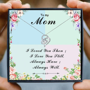 Mom Necklace Gift for Women Fashion Jewelry Heart Pendant Necklace Female Chain Necklace daughter son Birthday Family | 0 | Tage-Active