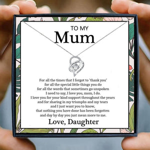 Mom Necklace Gift for Women Fashion Jewelry Heart Pendant Necklace Female Chain Necklace daughter son Birthday Family | 0 | Tage-Active