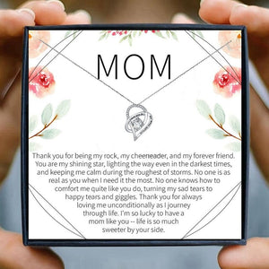 Mom Necklace Gift for Women Fashion Jewelry Heart Pendant Necklace Female Chain Necklace daughter son Birthday Family | 0 | Tage-Active