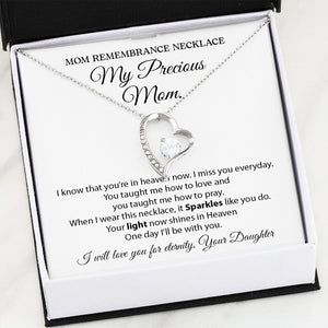 Mom Remembrance Necklace | My Precious Mom | Jewelry | C30025TG, C30025TR, lx-C30025, PB23-WOOD, PROD-2074324, PT-781, TNM-1, USER-43062 | TageUnlimited
