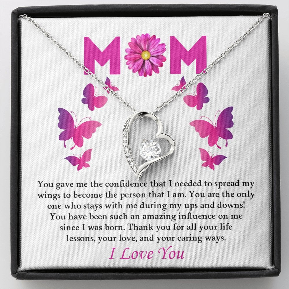 Mom | Thank You For All Your Life Lessons ( Forever Love Necklace) | Jewelry | C30025TG, C30025TR, lx-C30025, PB23-WOOD, PROD-2070539, PT-781, TNM-1, USER-43062 | TageUnlimited
