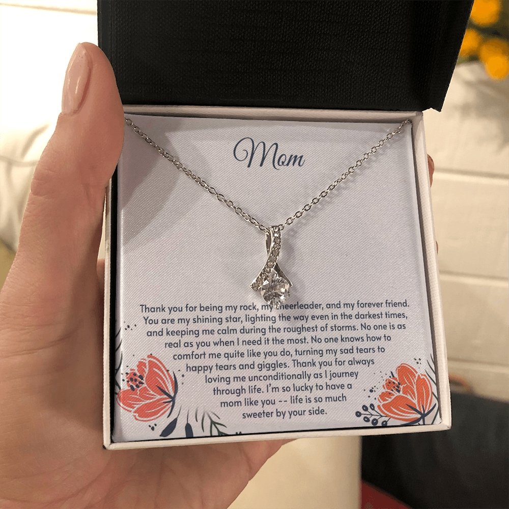 Mom | Thank You For Being My Rock ❤️💎 | Jewelry | C30084TG, C30084TR, lx-C30084, PB23-WOOD, PROD-1846031, PT-930, TNM-1, USER-43062 | TageUnlimited