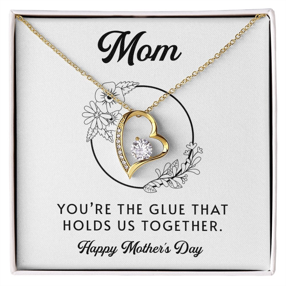 Mom | You're The Glue That Holds Us Together | Jewelry | C30025TG, C30025TR, lx-C30025, PB23-WOOD, PROD-2083235, PT-781, TNM-1, USER-43062 | TageUnlimited