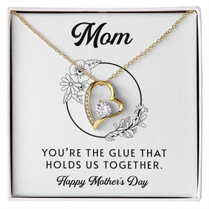 Mom | You're The Glue That Holds Us Together | Jewelry | C30025TG, C30025TR, lx-C30025, PB23-WOOD, PROD-2083235, PT-781, TNM-1, USER-43062 | TageUnlimited