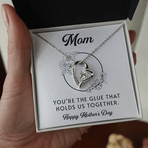 Mom | You're The Glue That Holds Us Together | Jewelry | C30025TG, C30025TR, lx-C30025, PB23-WOOD, PROD-2083235, PT-781, TNM-1, USER-43062 | TageUnlimited