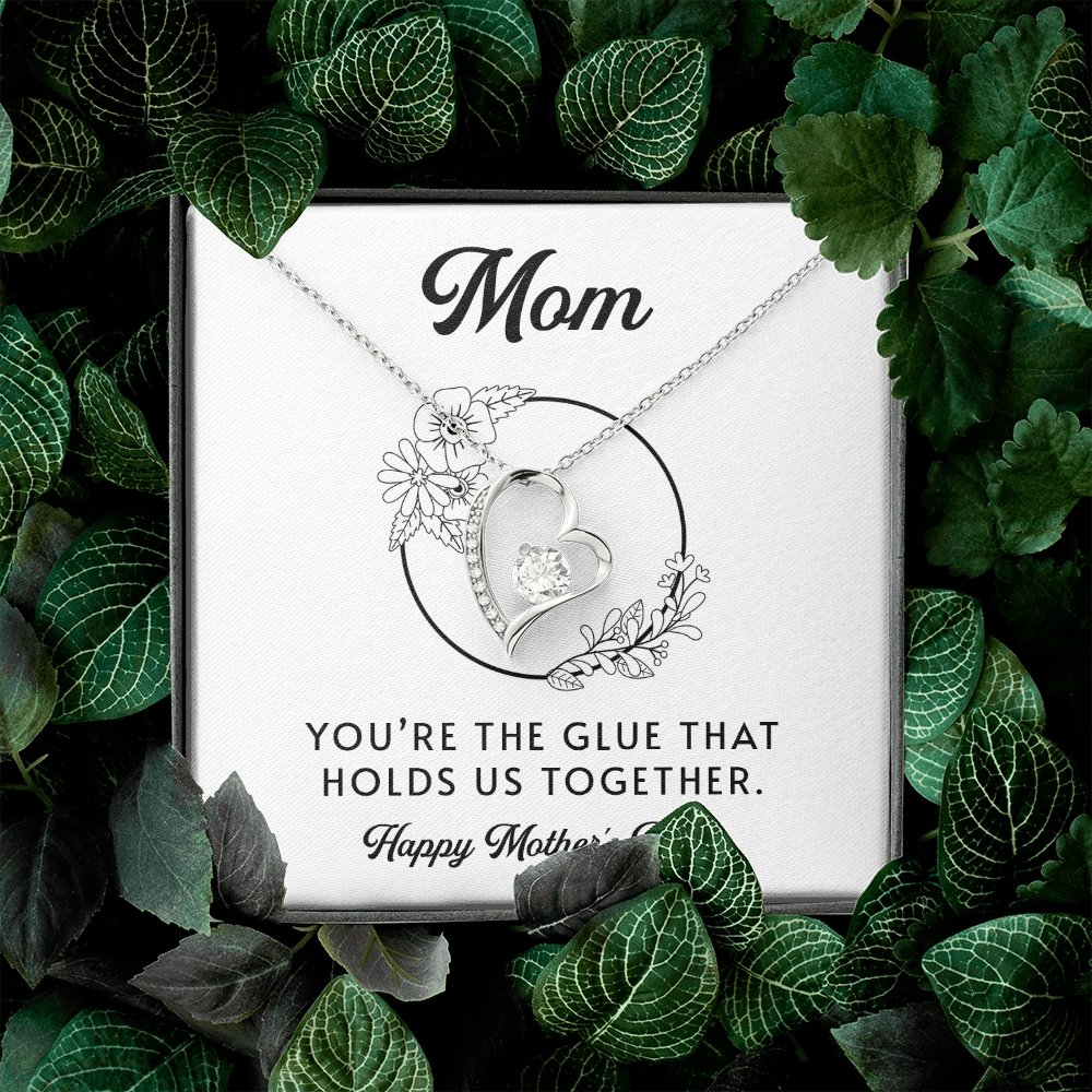 Mom | You're The Glue That Holds Us Together | Jewelry | C30025TG, C30025TR, lx-C30025, PB23-WOOD, PROD-2083235, PT-781, TNM-1, USER-43062 | TageUnlimited