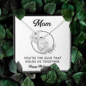 Mom | You're The Glue That Holds Us Together | Jewelry | C30025TG, C30025TR, lx-C30025, PB23-WOOD, PROD-2083235, PT-781, TNM-1, USER-43062 | TageUnlimited