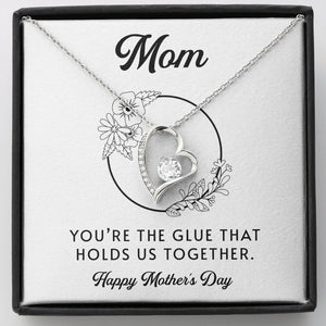 Mom | You're The Glue That Holds Us Together | Jewelry | C30025TG, C30025TR, lx-C30025, PB23-WOOD, PROD-2083235, PT-781, TNM-1, USER-43062 | TageUnlimited