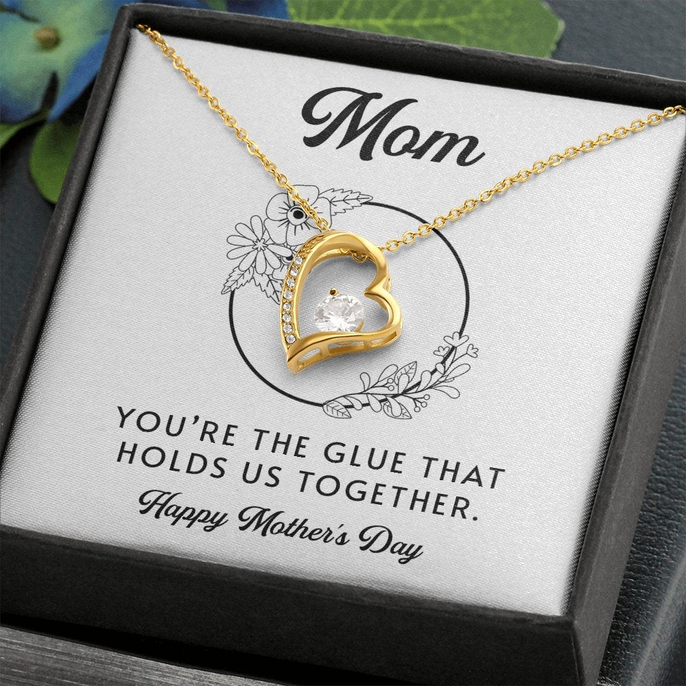 Mom | You're The Glue That Holds Us Together | Jewelry | C30025TG, C30025TR, lx-C30025, PB23-WOOD, PROD-2083235, PT-781, TNM-1, USER-43062 | TageUnlimited