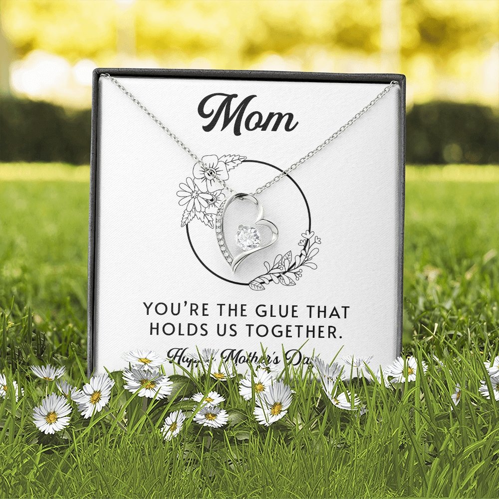 Mom | You're The Glue That Holds Us Together | Jewelry | C30025TG, C30025TR, lx-C30025, PB23-WOOD, PROD-2083235, PT-781, TNM-1, USER-43062 | TageUnlimited