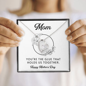 Mom | You're The Glue That Holds Us Together | Jewelry | C30025TG, C30025TR, lx-C30025, PB23-WOOD, PROD-2083235, PT-781, TNM-1, USER-43062 | TageUnlimited