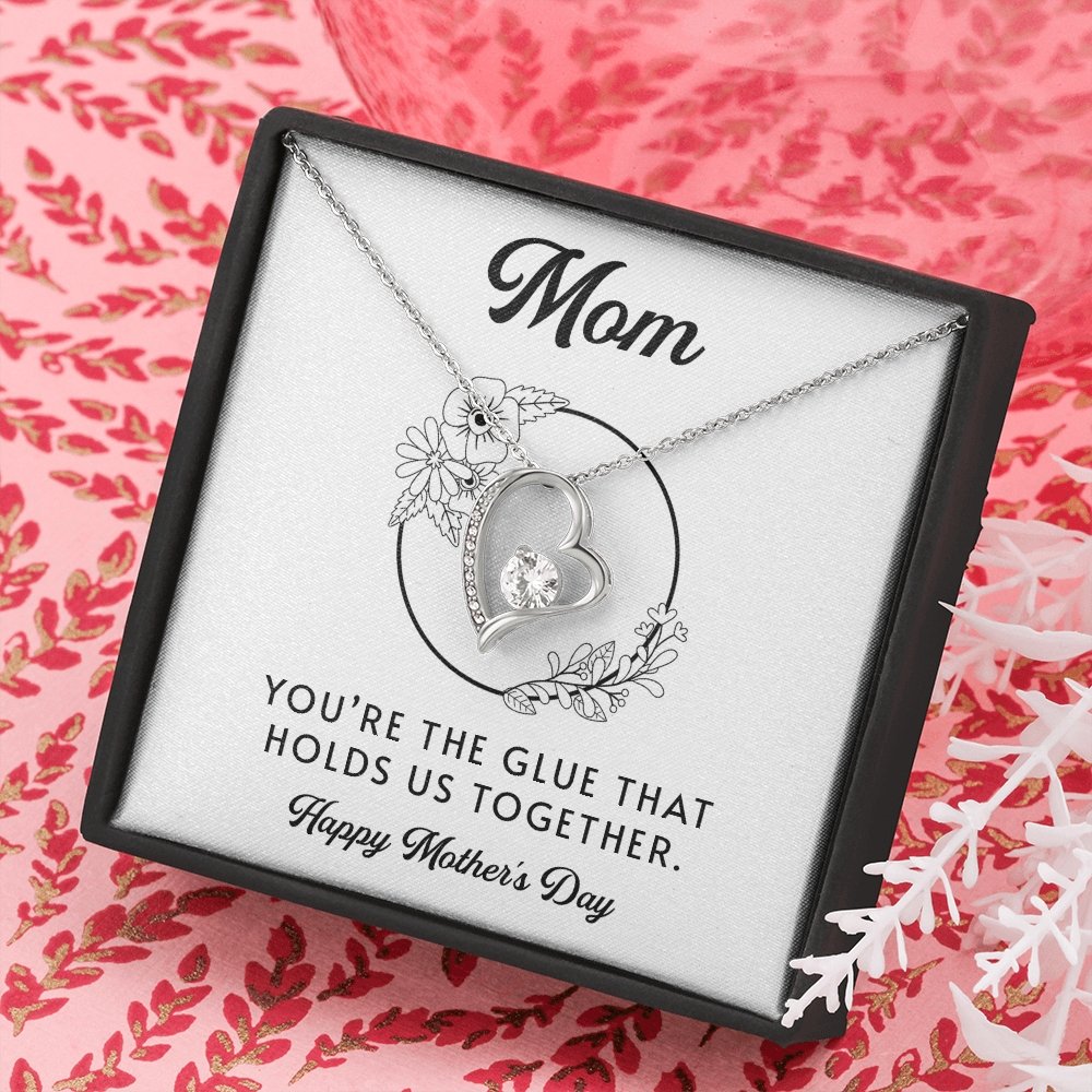 Mom | You're The Glue That Holds Us Together | Jewelry | C30025TG, C30025TR, lx-C30025, PB23-WOOD, PROD-2083235, PT-781, TNM-1, USER-43062 | TageUnlimited