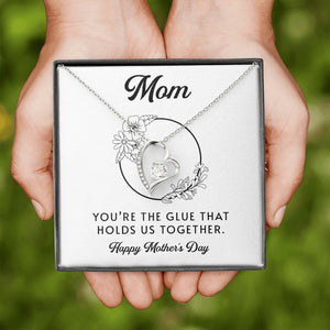 Mom | You're The Glue That Holds Us Together | Jewelry | C30025TG, C30025TR, lx-C30025, PB23-WOOD, PROD-2083235, PT-781, TNM-1, USER-43062 | TageUnlimited