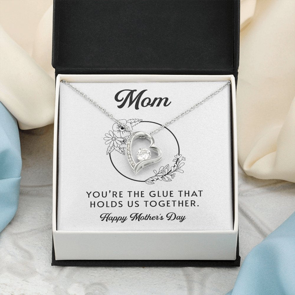 Mom | You're The Glue That Holds Us Together | Jewelry | C30025TG, C30025TR, lx-C30025, PB23-WOOD, PROD-2083235, PT-781, TNM-1, USER-43062 | TageUnlimited