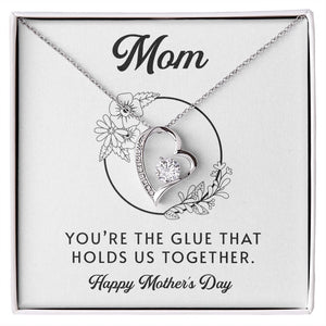 Mom | You're The Glue That Holds Us Together | Jewelry | C30025TG, C30025TR, lx-C30025, PB23-WOOD, PROD-2083235, PT-781, TNM-1, USER-43062 | TageUnlimited