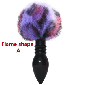 Multicolor Leopard Tail Butt Plug Plush Anal Plug Non Vibrating Anus Plug Prostata Massager Sex Toys For Male Woman Adult Couple | TageUnlimited
